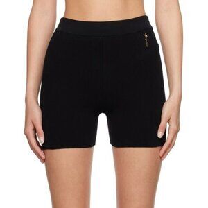 NEW JACQUEMUS LE RAPHIA WOMEN'S SHORTS 40BLACK 'LE SHORT PRALU'